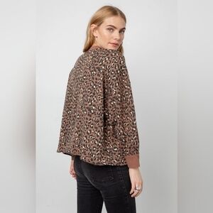 Rails Reeves Sweater in Mountain Leopard Medium